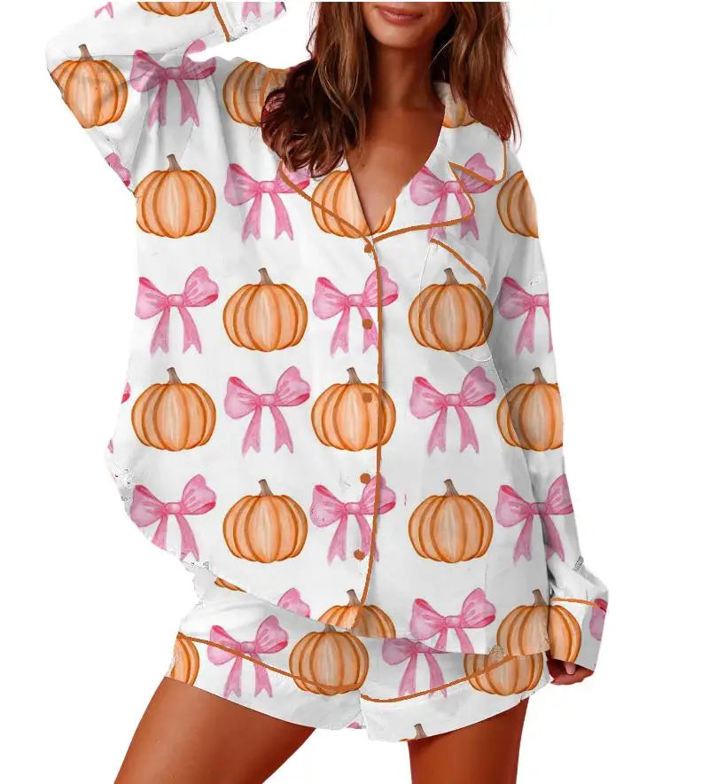 Ensemble Pyjama Femme Rose Halloween