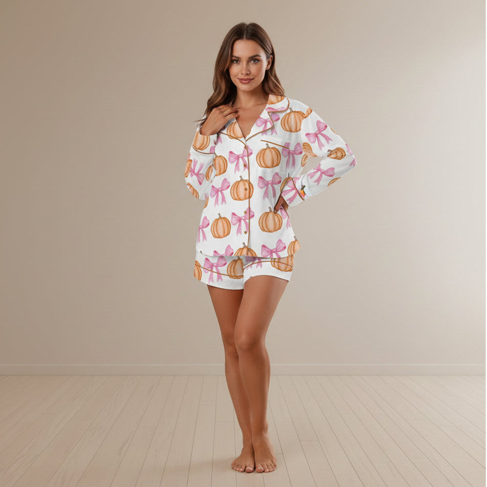 Ensemble Pyjama Femme Rose Halloween