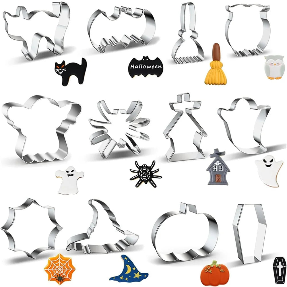 Ensemble de 12 Emporte-Pièces Halloween en Inox Chic