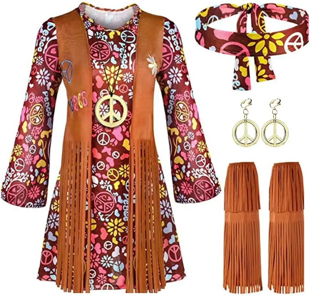 Ensemble de Costume Femme Peace and Love Unique