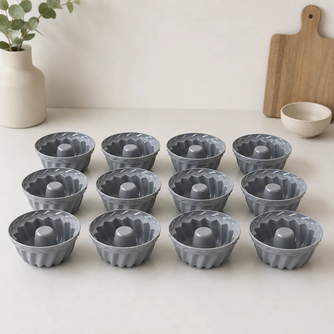 Ensemble de Moules à Petits Gâteau en Silicone Pratique