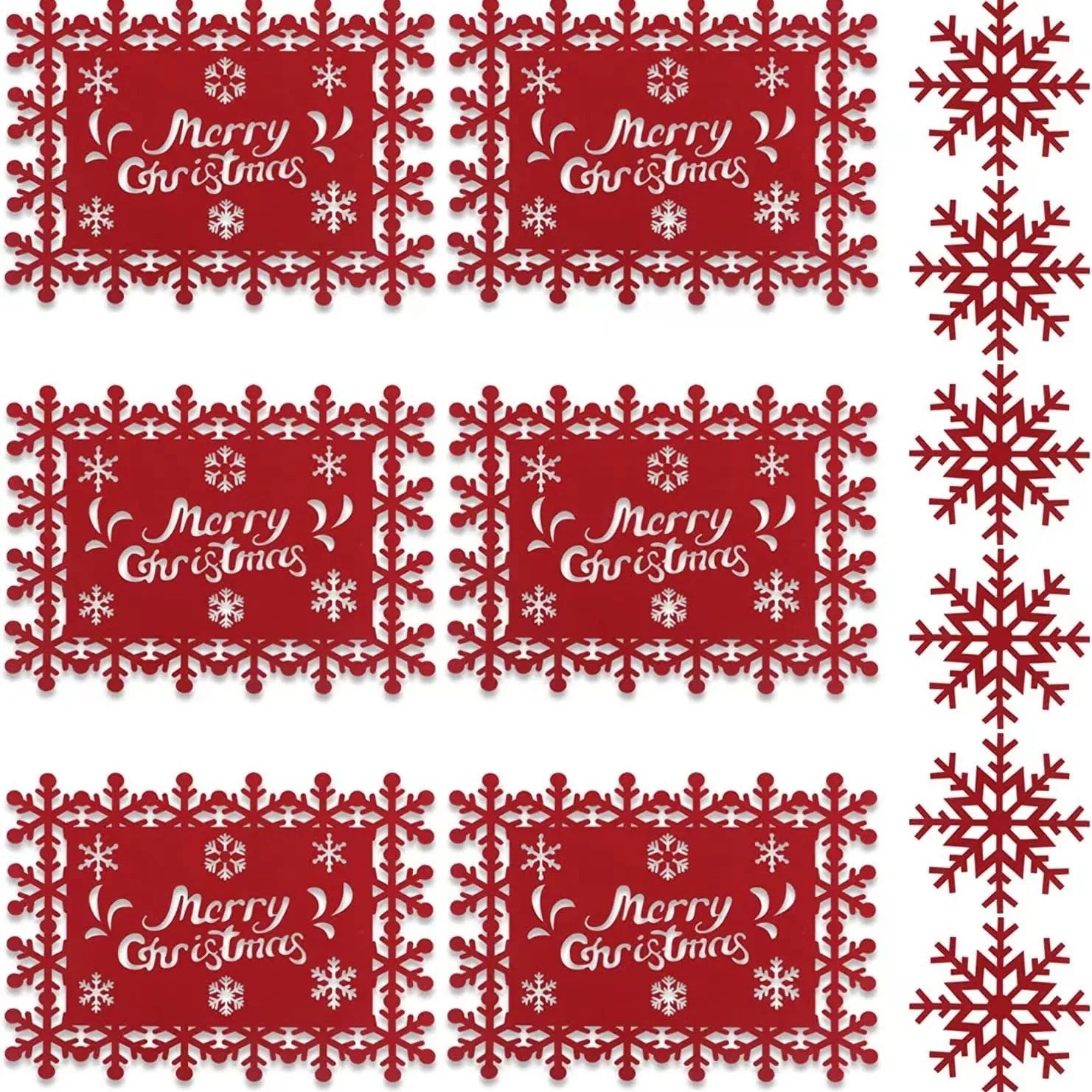 Ensemble de Set de Table Merry Christmas Unique