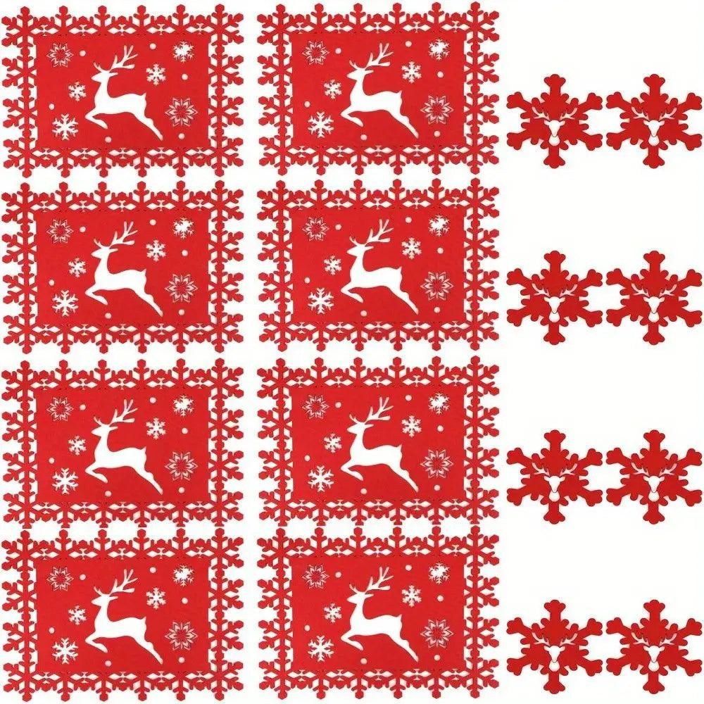 Ensemble de Set de Table Rennes Rouge Original