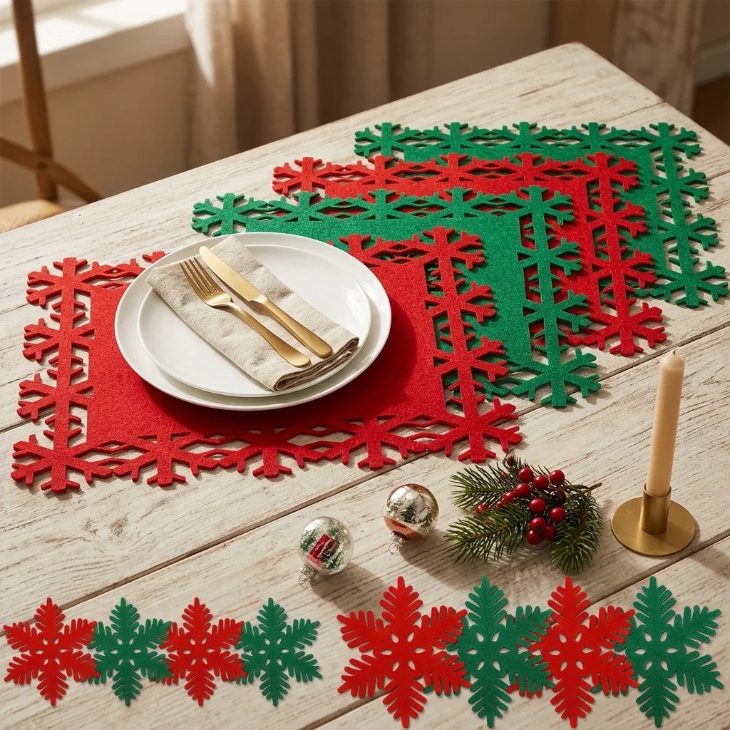 Ensemble de Set de Table en Feutre élégant 