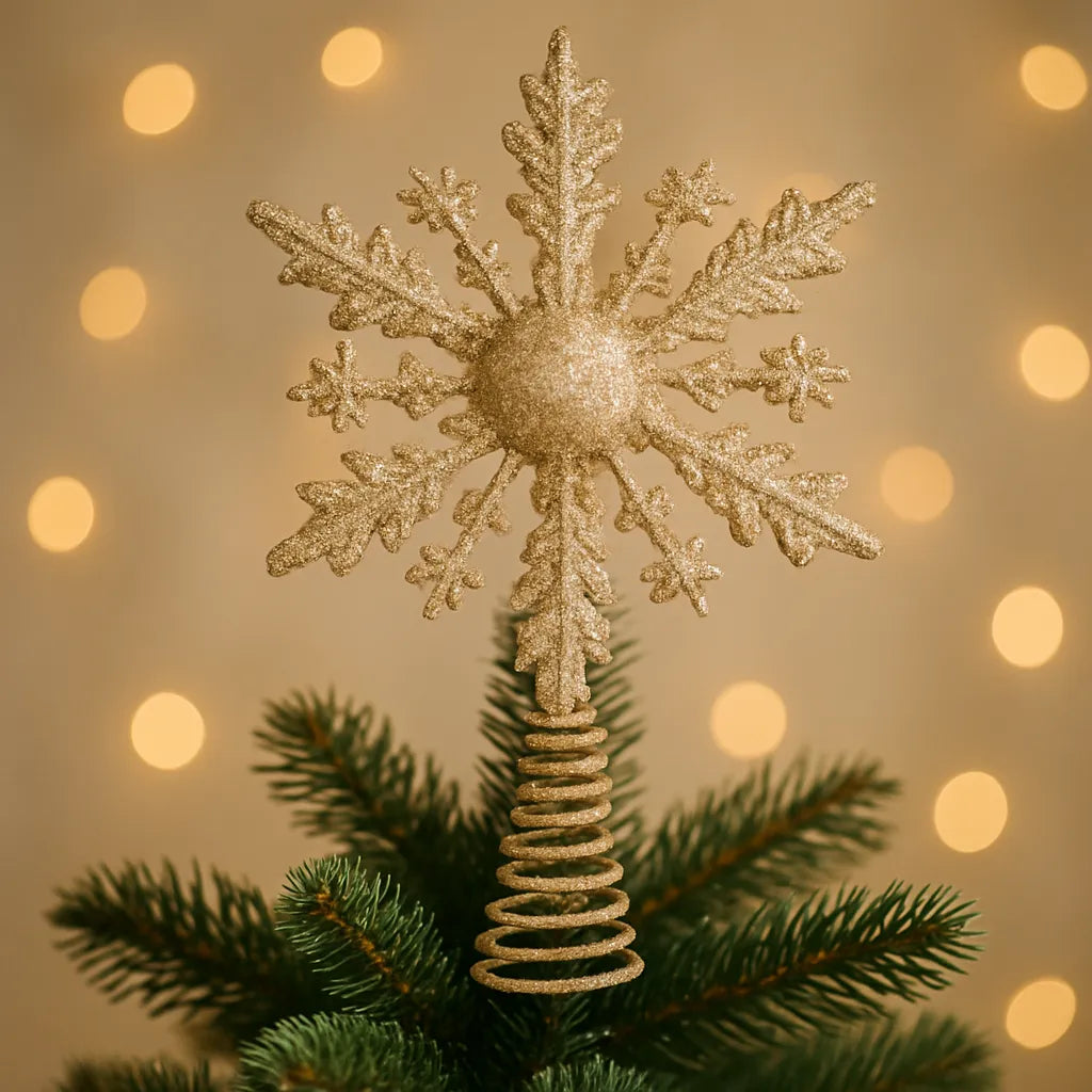 Etoile Flocon de Neige Dorée chic durable