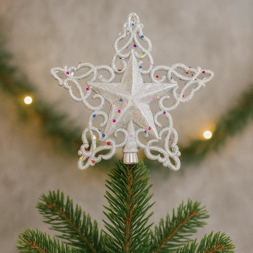 Etoile Noël Créative Argentée