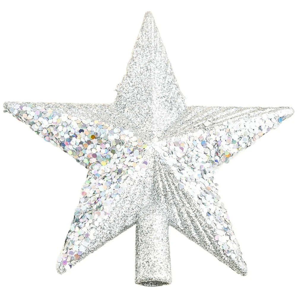 Etoile Sapin Argenté Scintillante Design