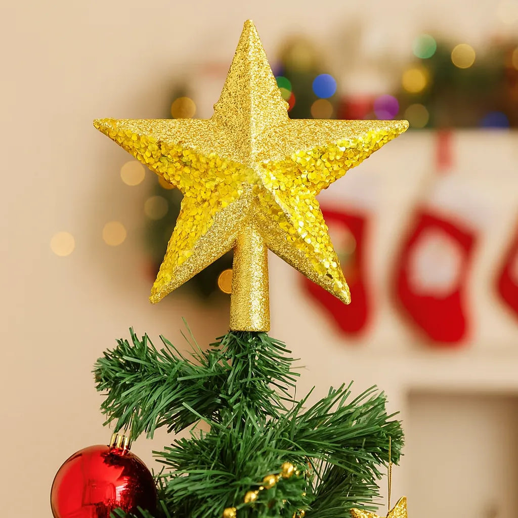 Etoile Sapin Dorée Pailleté Eclatante