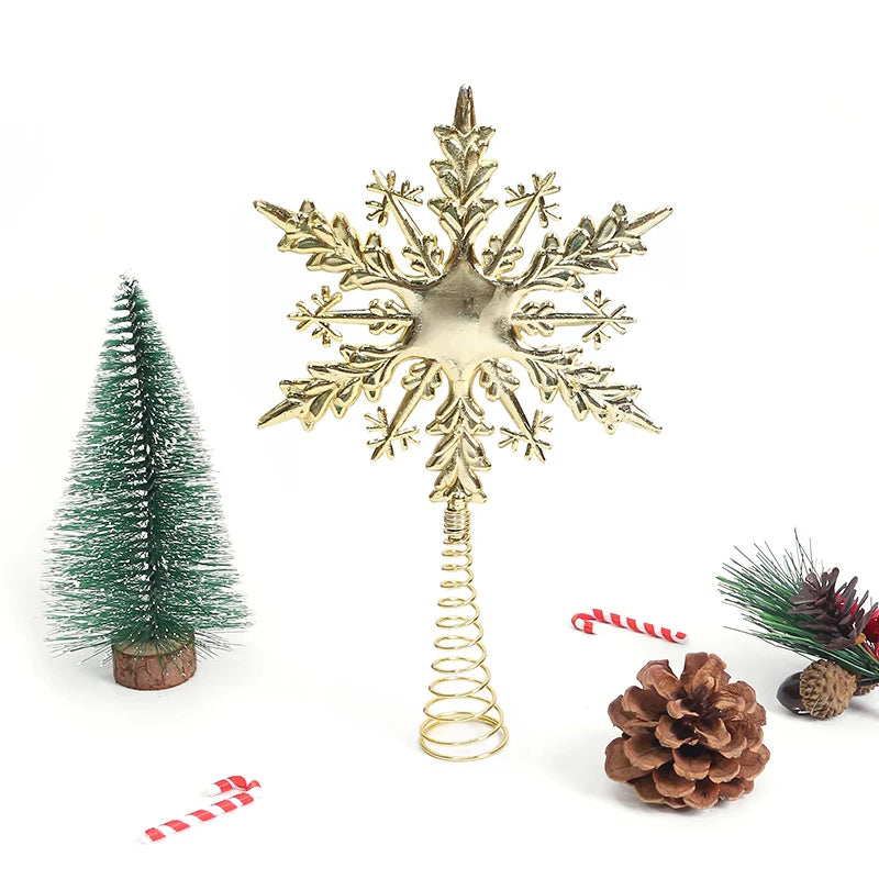 Etoile Sapin Flocon Dorée