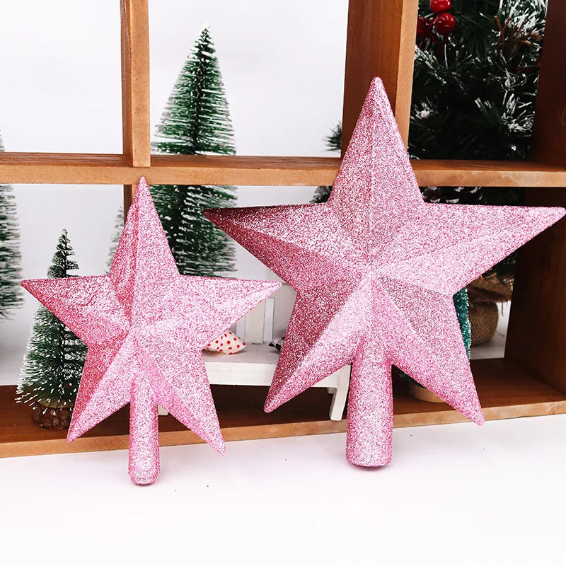 Etoile Sapin de Noël Rose