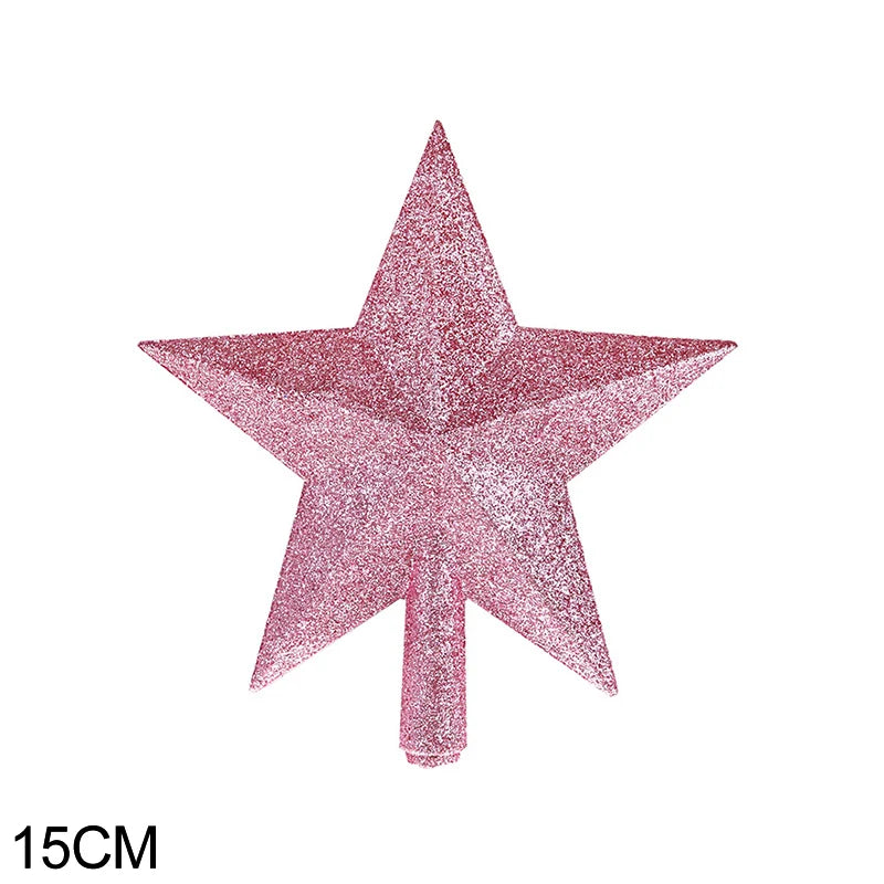 Etoile Sapin de Noël Rose brillante