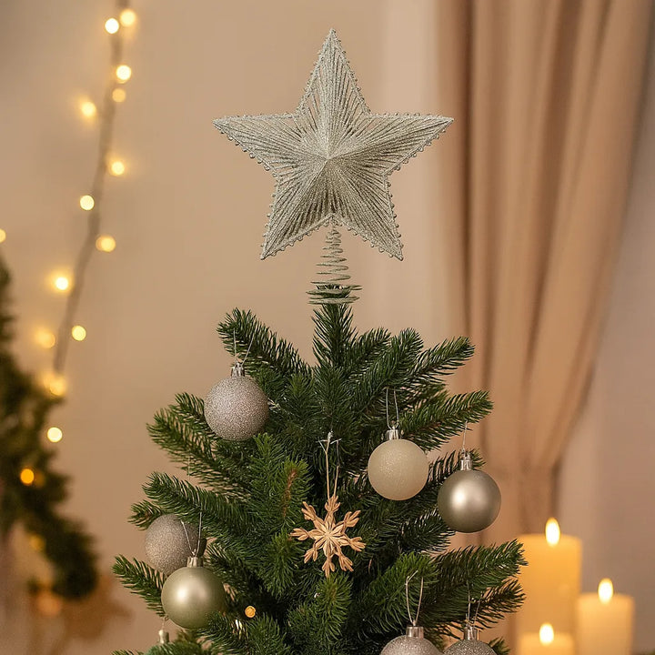 Etoile de Sapin Chic Argentée