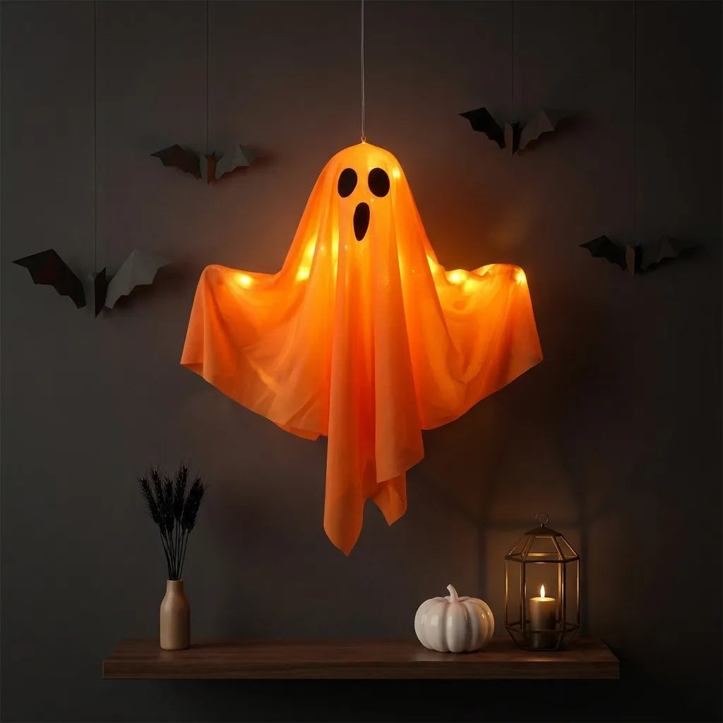 Fantôme Déco Halloween Orange Unique