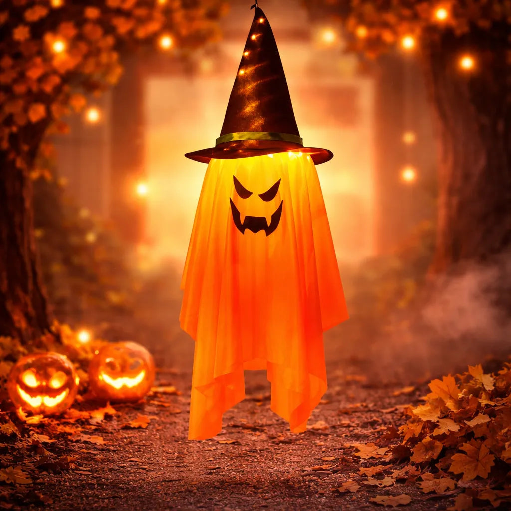 Fantôme Halloween Orange LED
