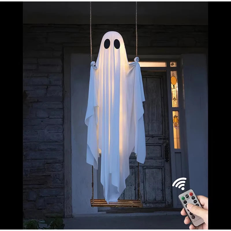 Fantôme Lumineux Sur Balançoire Design