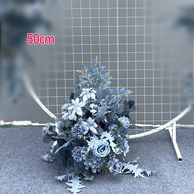 Fausses Fleurs Bleues Décoratives Pour Arches glamour