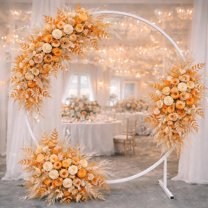 Fausses Fleurs Boho pour Arche Mariage