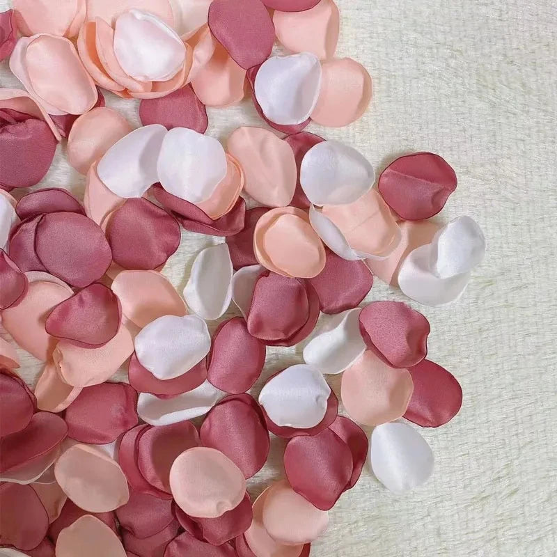 Faux Pétales De Rose Satinés raffiné