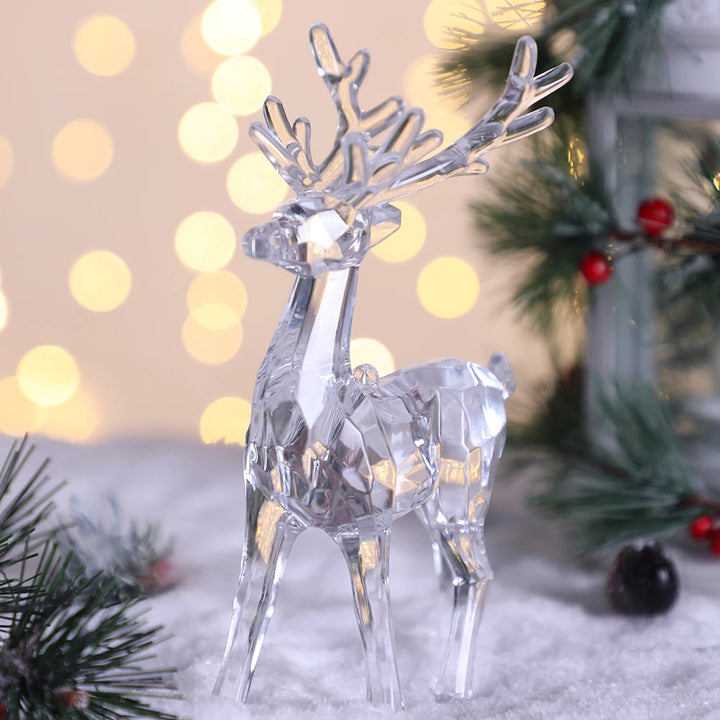 Figurine Cerf Design Noël en Cristal