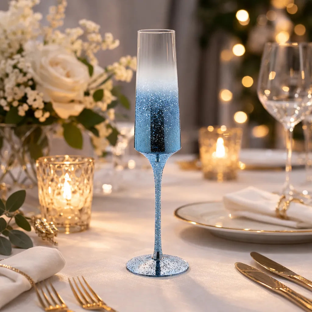 Flûte à Champagne Dégradé Bleu