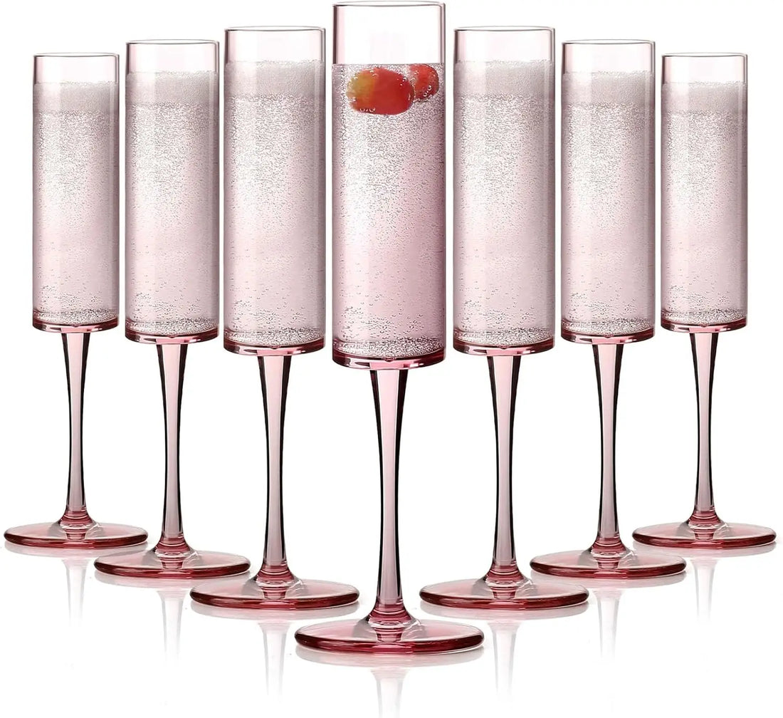 Flûte à Champagne Mariage Rose Incassable Durable