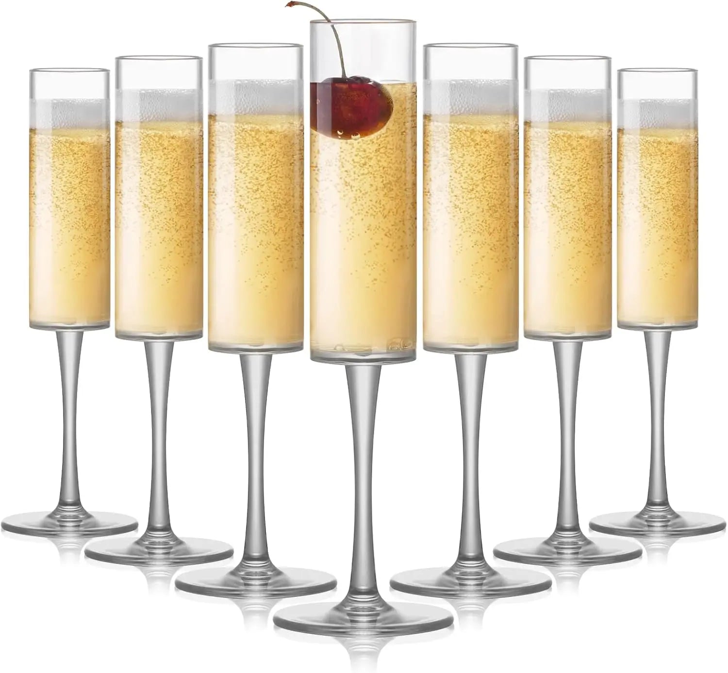 Flûte à Champagne Mariage en Plastique Transparent Unique