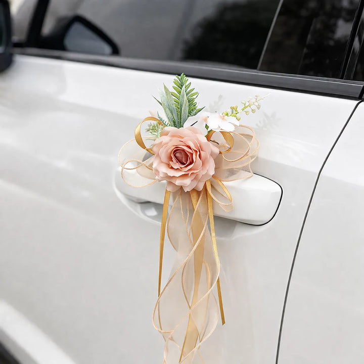 Fleur Champêtre Voiture Mariage chic
