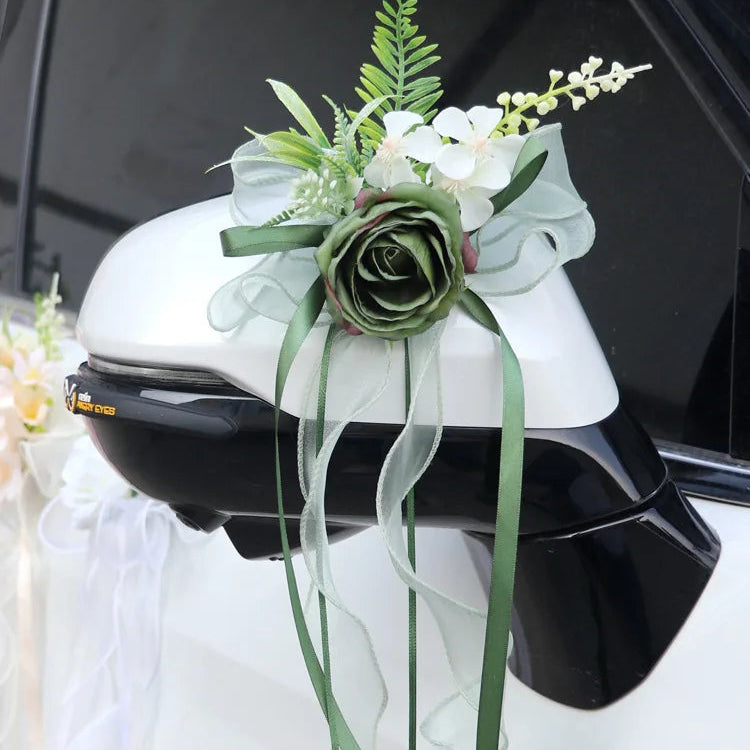 Fleur Verte Artificielle Déco Voiture Chic
