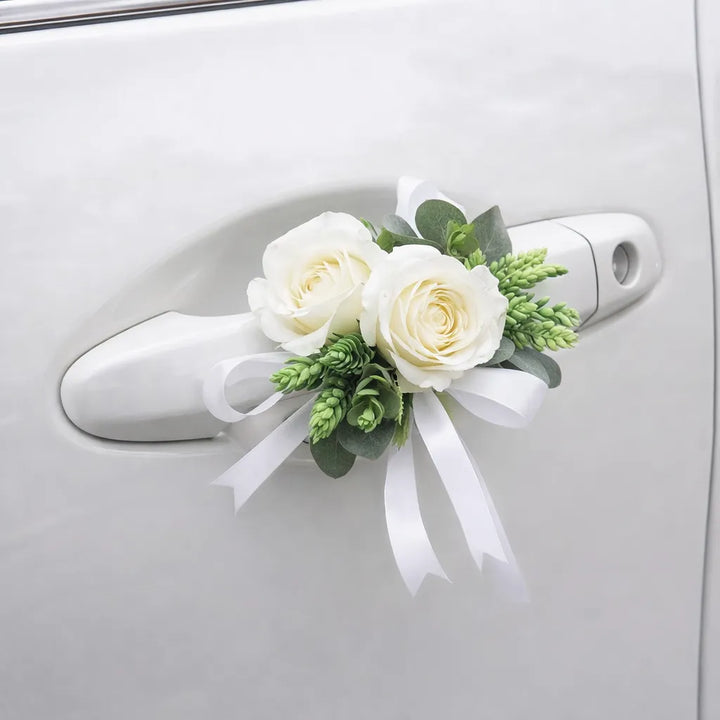 Fleurs Blanches Décoration Voiture