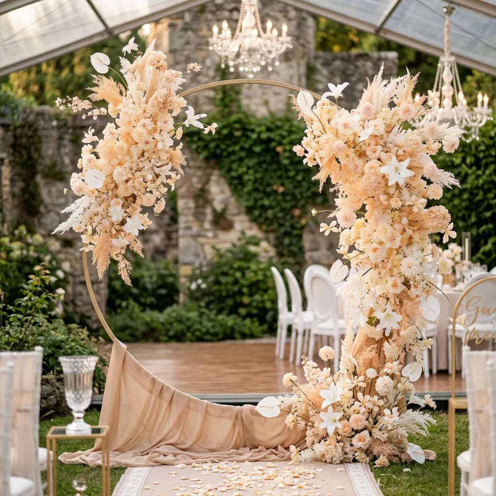 Fleurs Elégantes Déco Arche Mariage Minimaliste