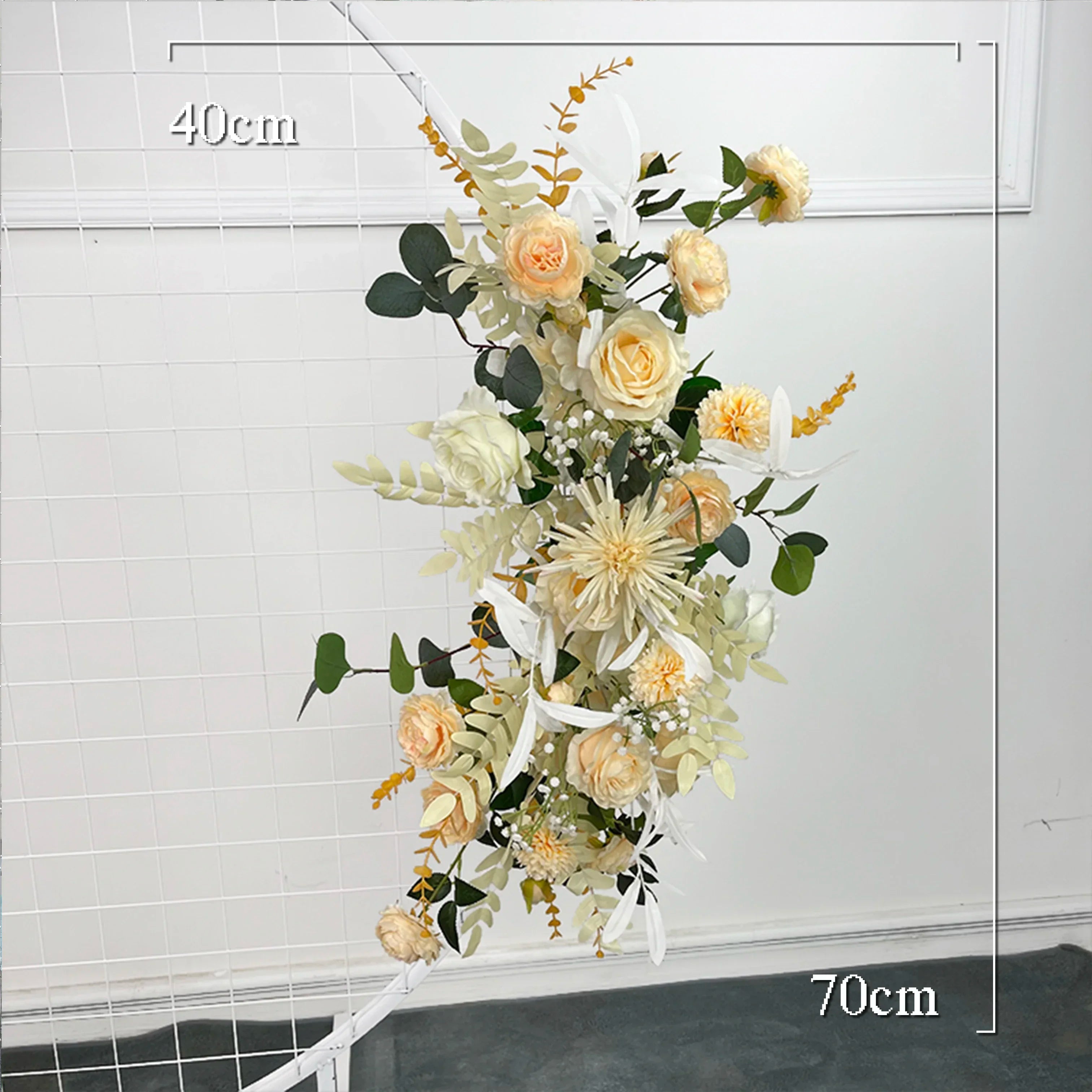 Fleurs Jaunes Artificielles Arche Mariage Petit