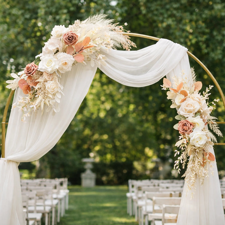 Fleurs à Pampas pour Arche Mariage
