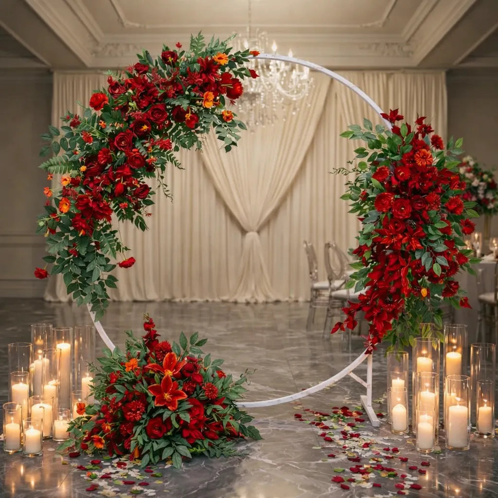 Fleurs Rouges Romantiques Pour Arche passion 