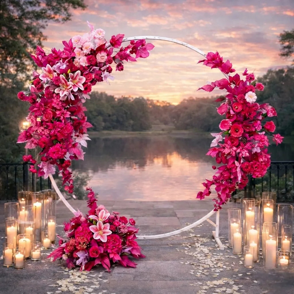 Fleurs Vives Artificielles pour Arche Mariage