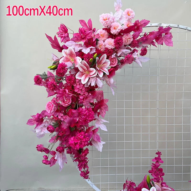 Fleurs Vives Artificielles pour Arche Mariage romantique