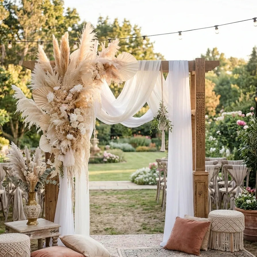 Fleurs de Pampas pour Arche Mariage