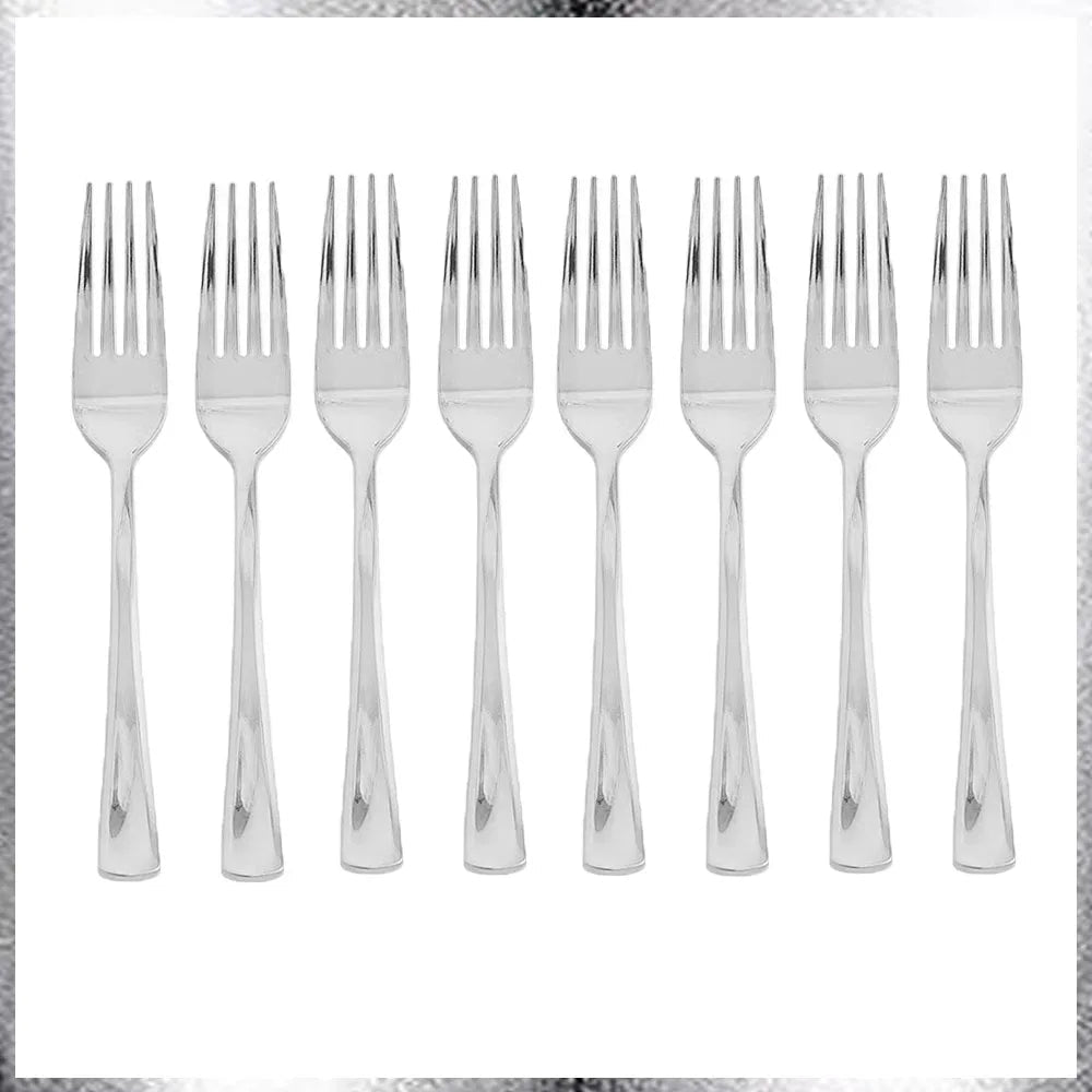 Fourchette Jetable Argentée