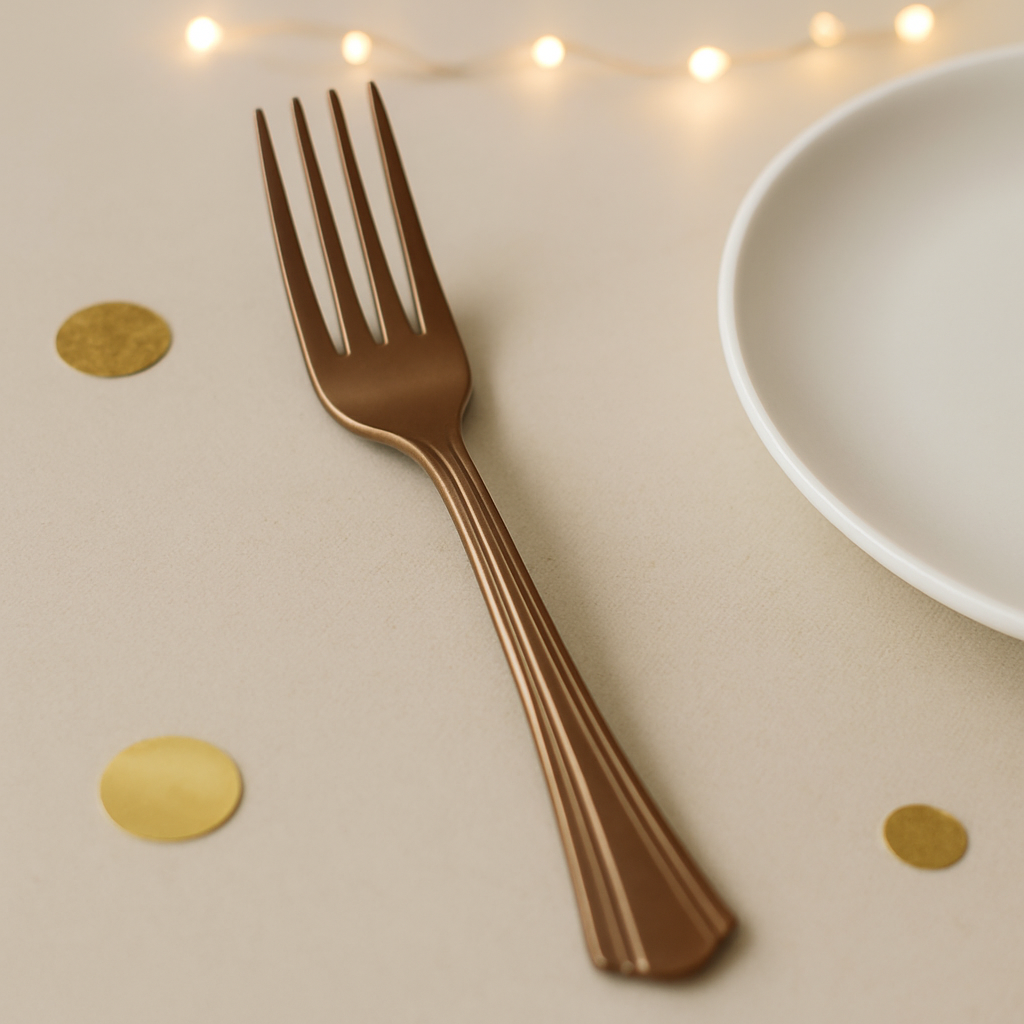 Fourchette Jetable Marron