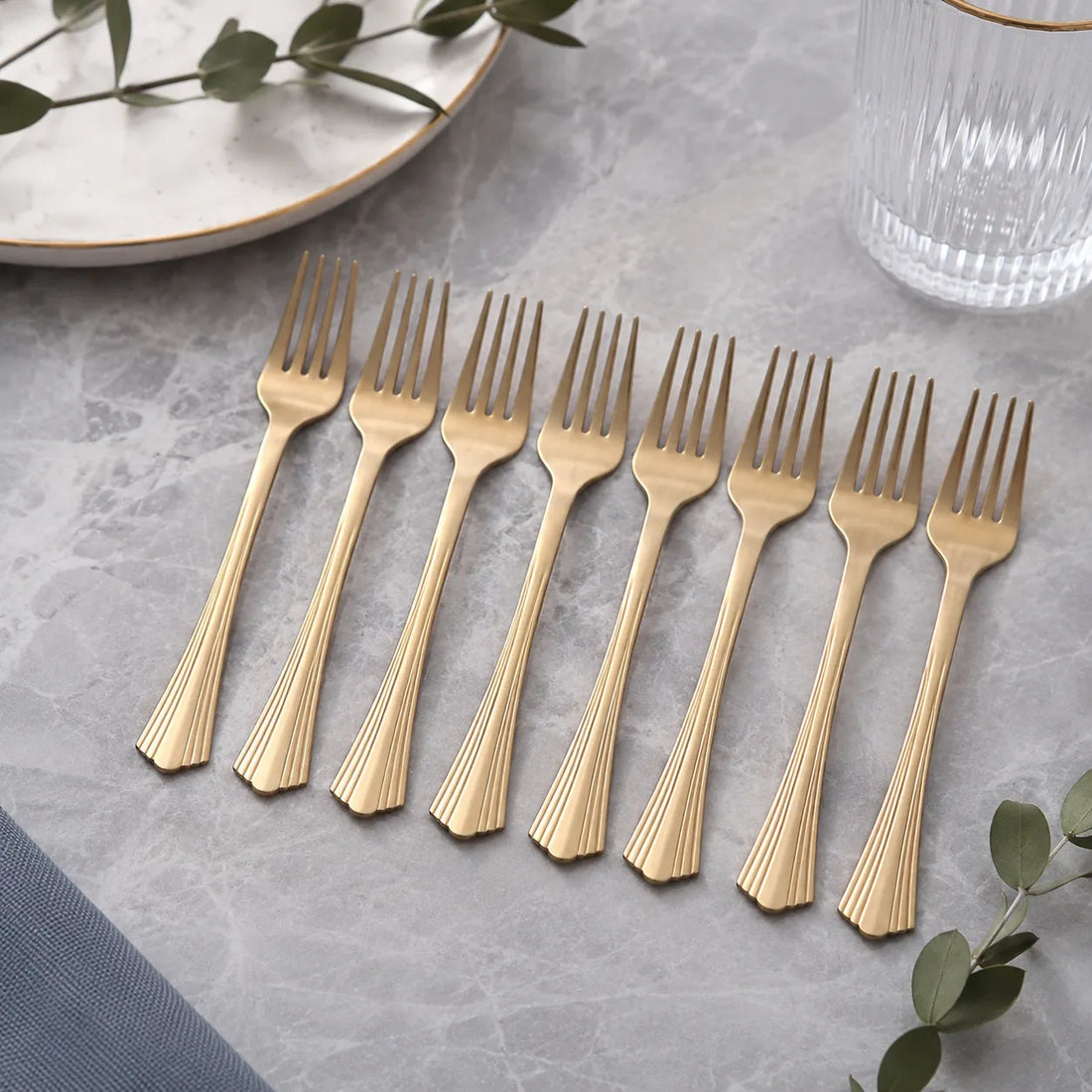 Fourchette Jetable Marron Belles