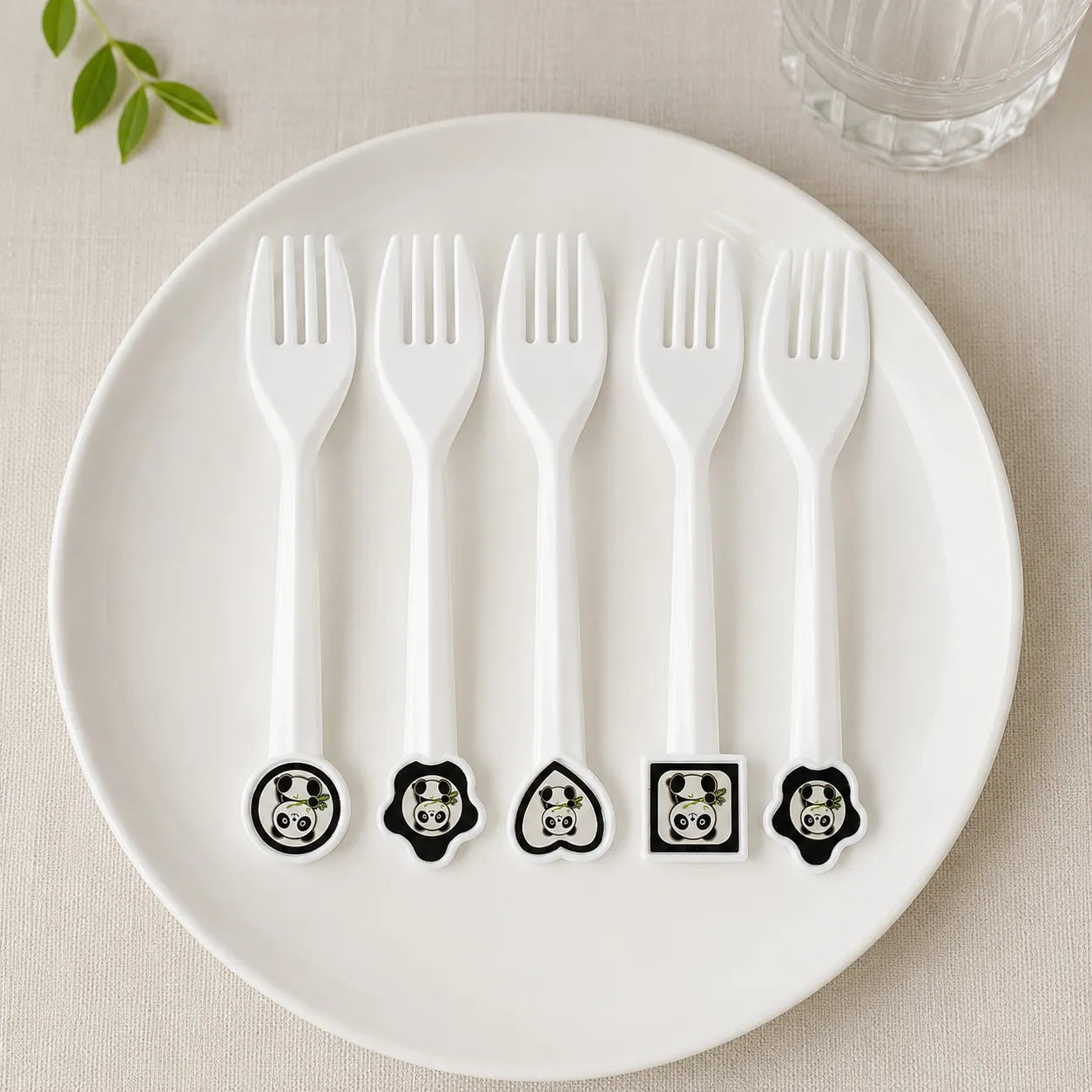 Fourchette Jetable Panda Unique