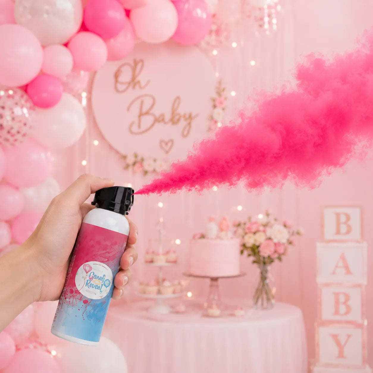 Fumigène Spray Babyshower Fille