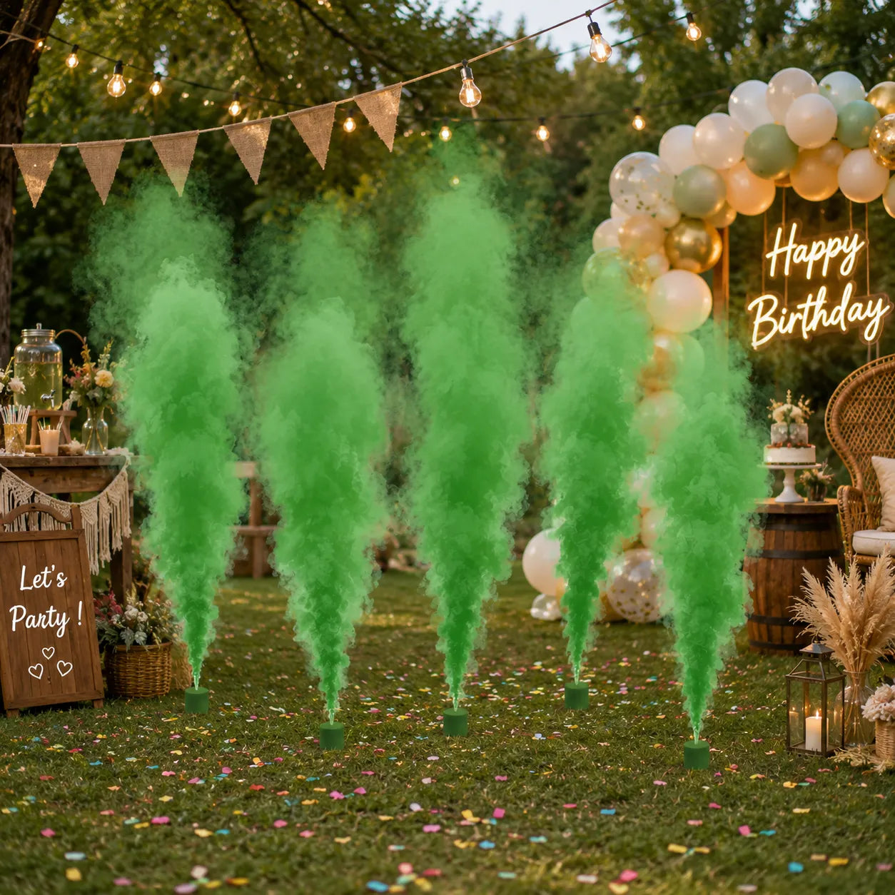 Fumigène de Sol Vert