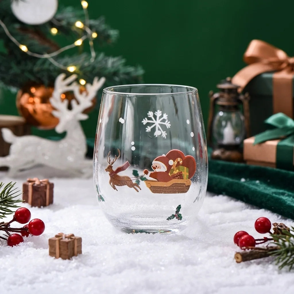 Verre Noël Traîneau
