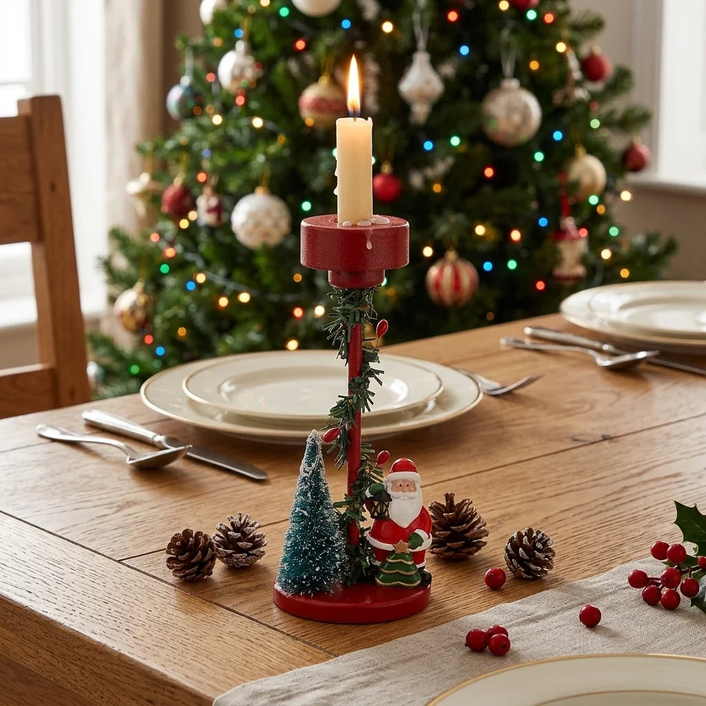 Bougeoir Déco Père Noël