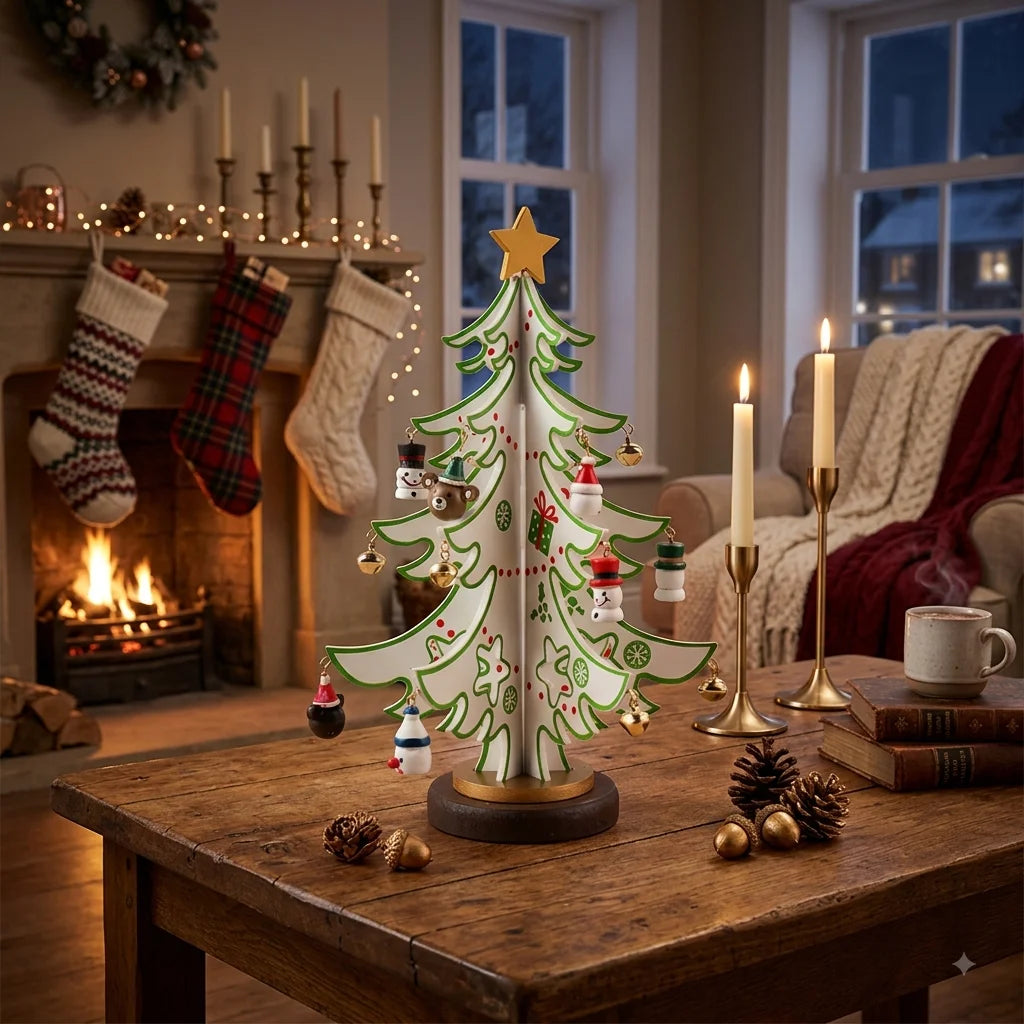 Petit Sapin de Noël en Bois Blanc