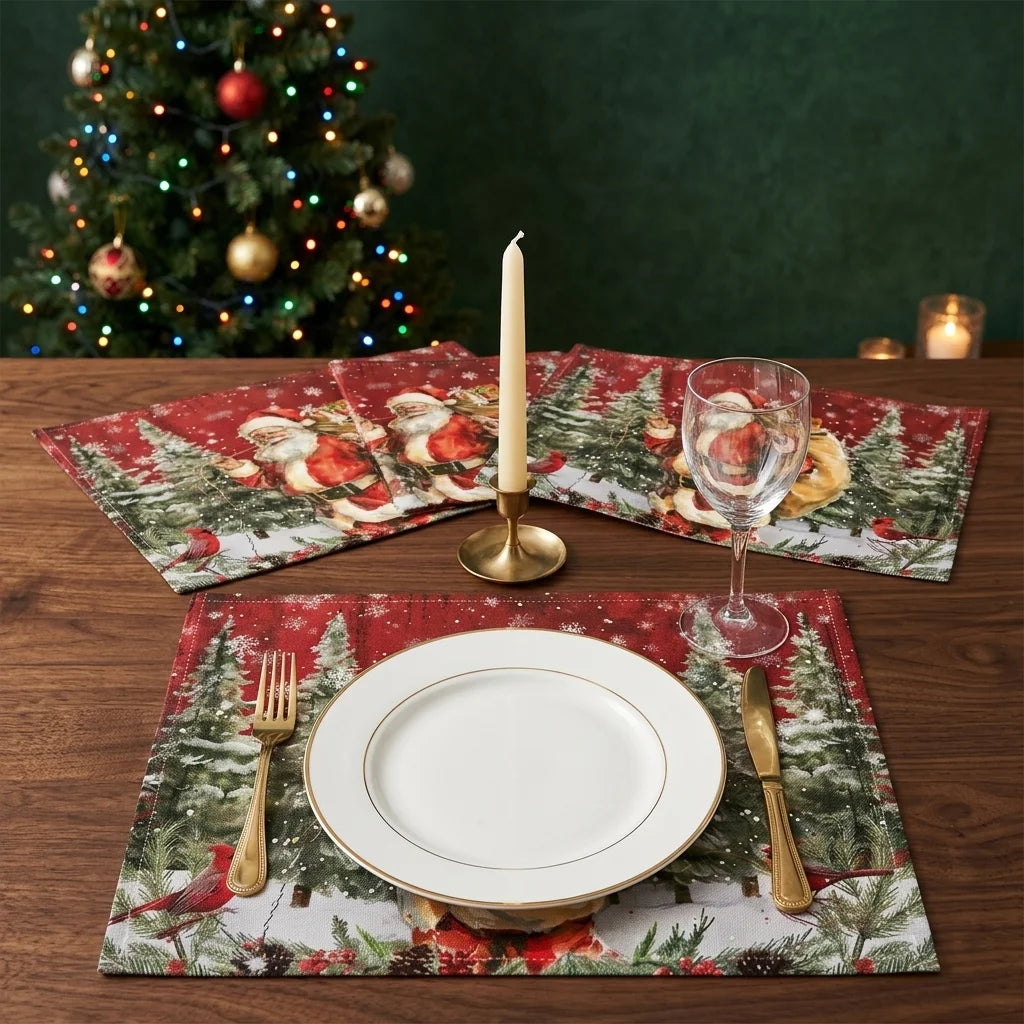 Set de Table Motif Père Noël