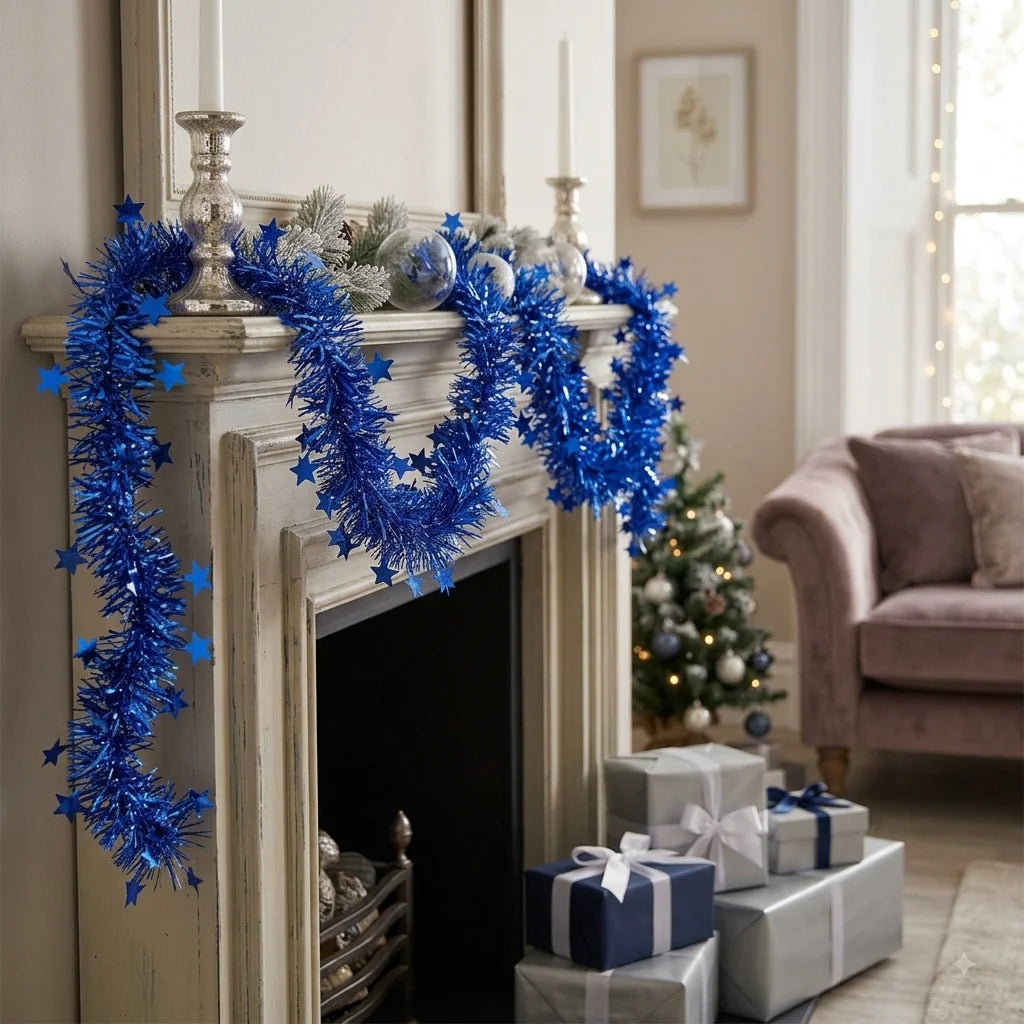 Guirlande Sapin de Noël Bleue