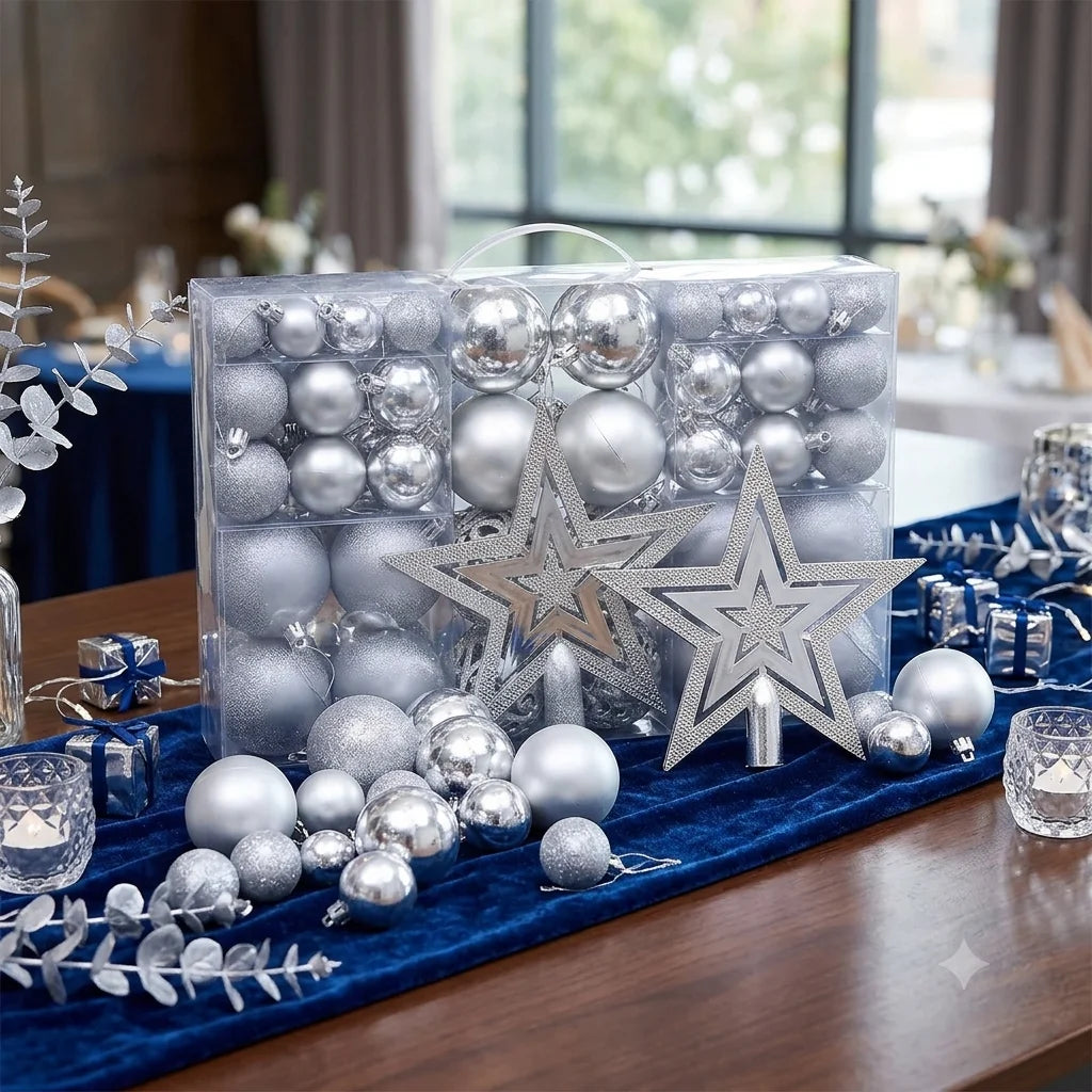Boules de Noël Argentées