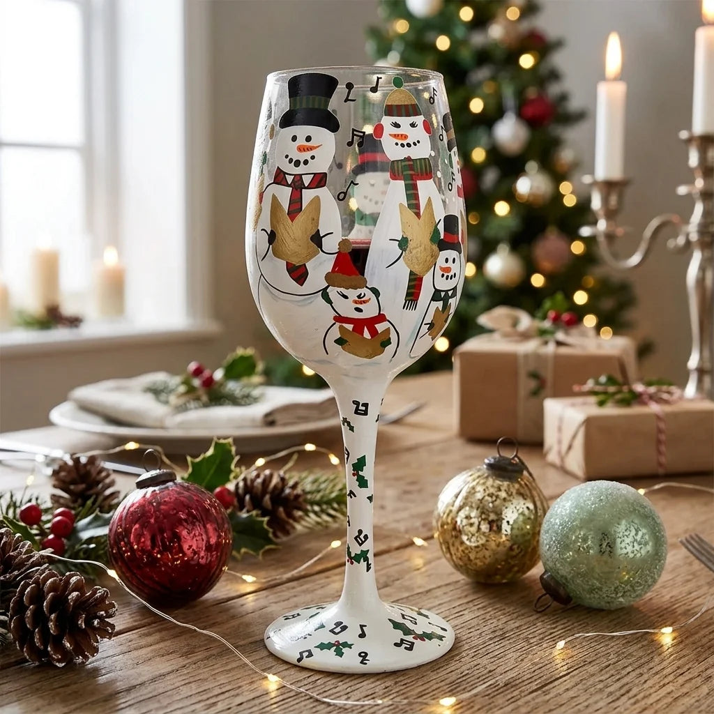 Verre à Pied Bonhomme de Neige