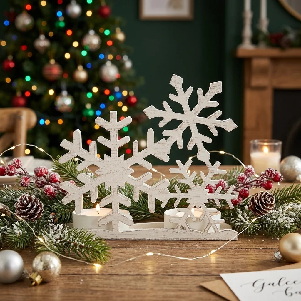 Bougeoir Flocon de Neige Design
